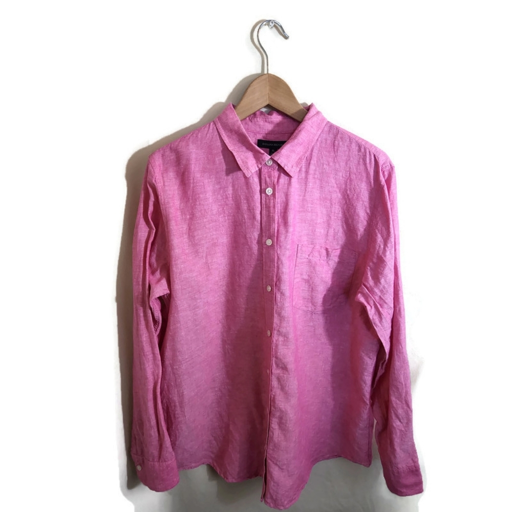 Banana Republic Pink Button-Down Shirt